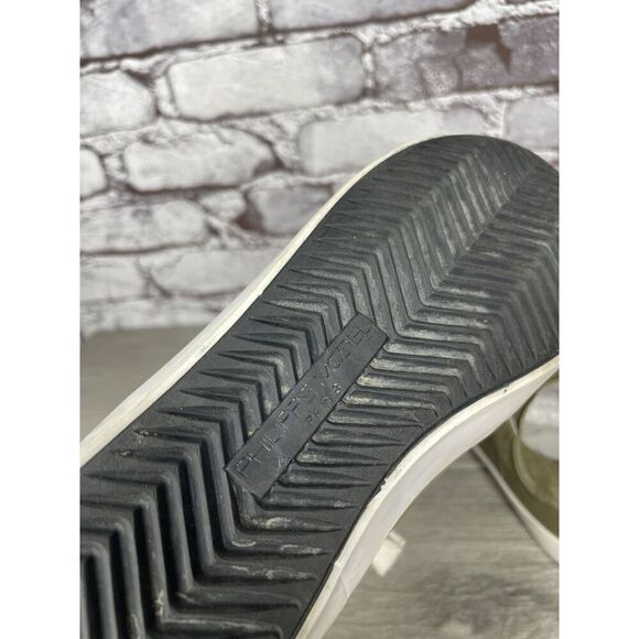 Philippe Model Paris Olive Green Leather Casual Sneakers Junior Sz 31EU/13.5M US - Picture 11 of 16